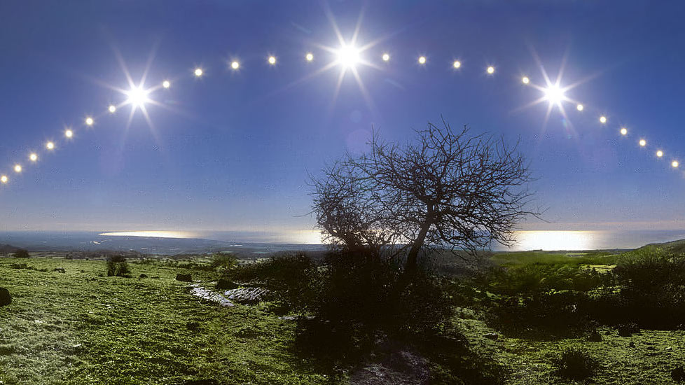 Changing Position of the Sun in the Sky