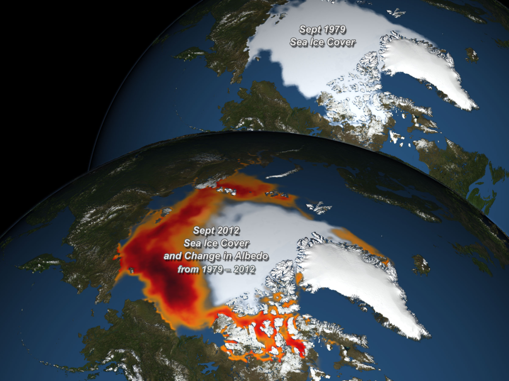 Albedo Decrease Linked to Vanishing Arctic Sea Ice