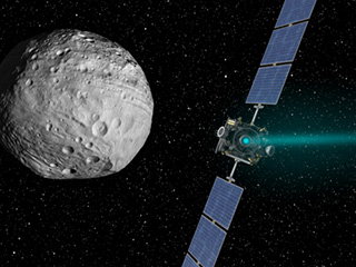 Artist's concept of the Dawn spacecraft