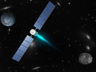 Artist's concept of the Dawn spacecraft