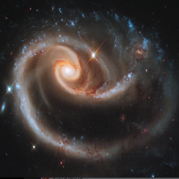 Interacting Galaxies Arp 273 Lithograph