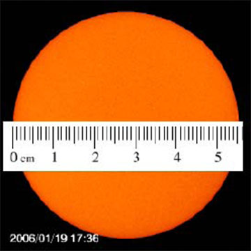 Measuring Solar Rotation – Image Scale Method