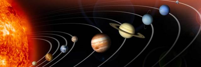 Planet Sizes and Locations in Our Solar System