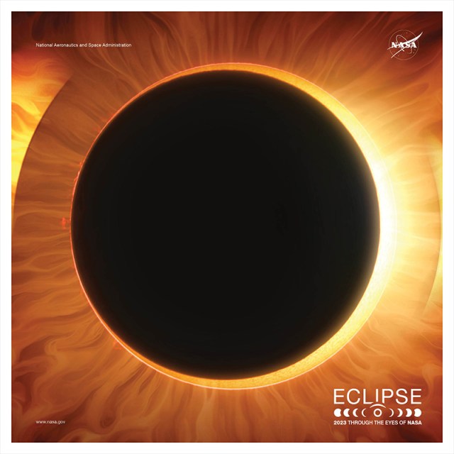 
			2023 Annular Solar Eclipse Poster - NASA Science			