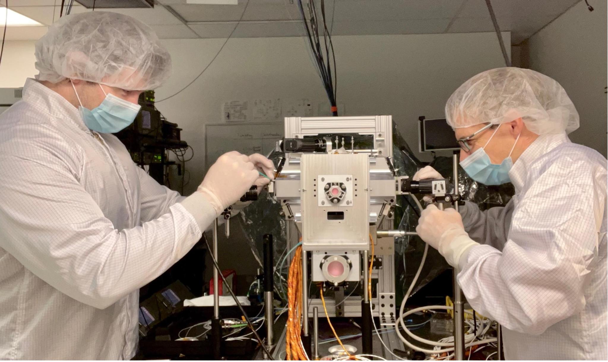 CAL scientists Ethan Elliott (left) and David Aveline (right)