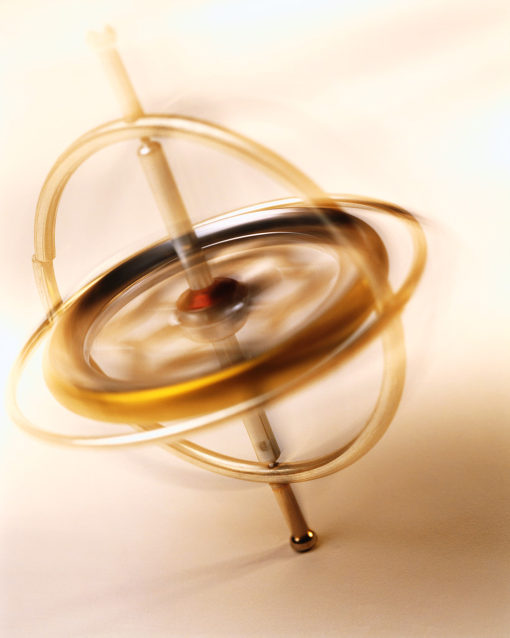 a spinning gyroscope