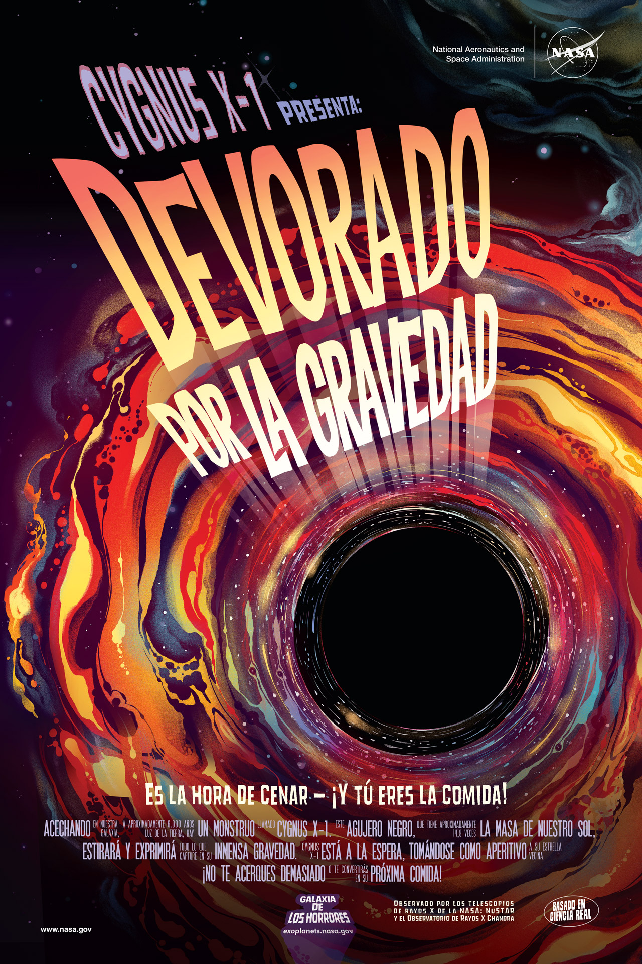 Devorado por la Gravedad – "Galaxy of Horrors" póster (En Español)