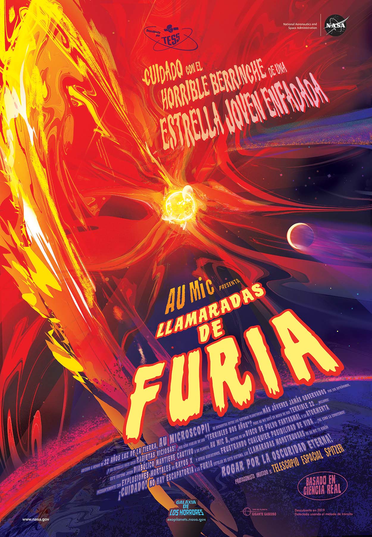 Llamaradas de Furia – "Galaxy of Horrors" póster (En Español)