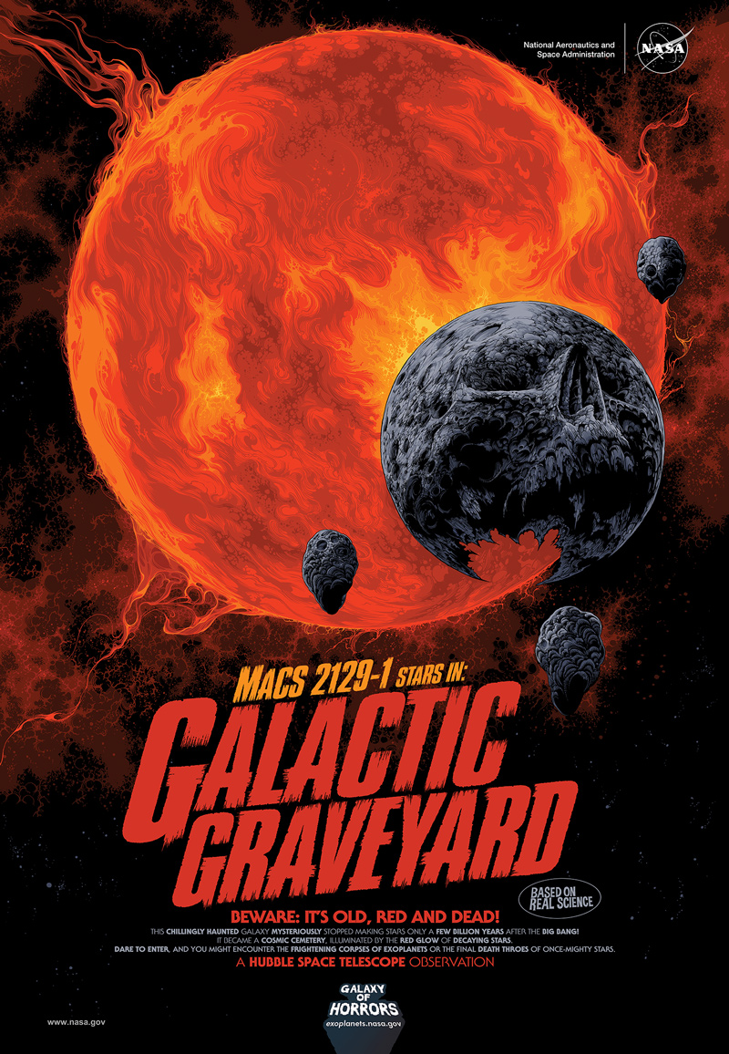 Galactic Graveyard – "Galaxy of Horrors" poster (English)