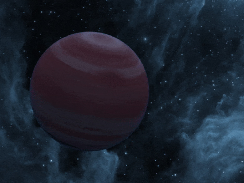 Artist's concept of a Neptune-sized exoplanet