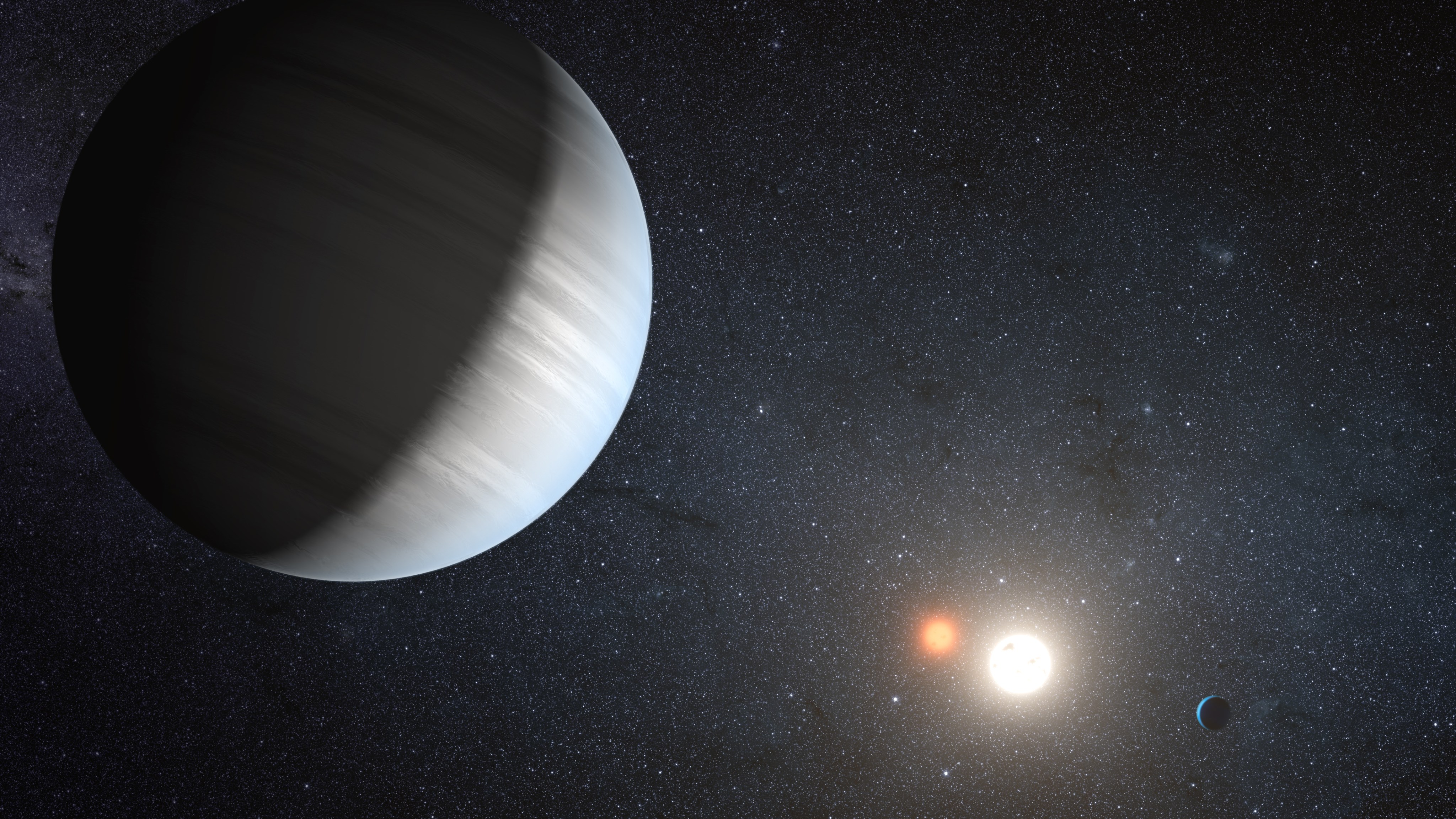 This artist’s concept Kepler-47, the first two-star systems with multiple planets orbiting the two suns, suggests just how difficult the road ahead will be.