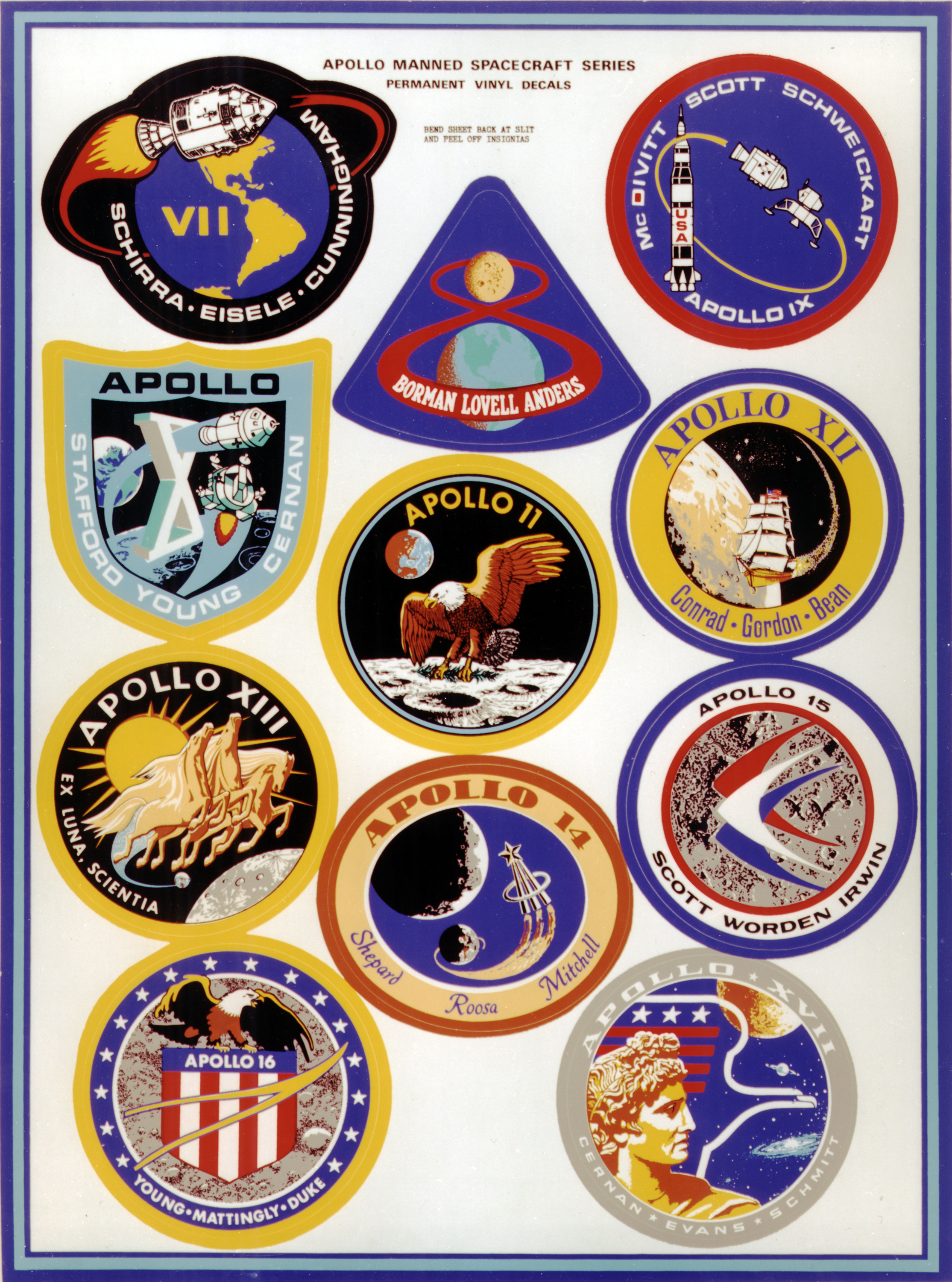 Apollo Mission Patch Display