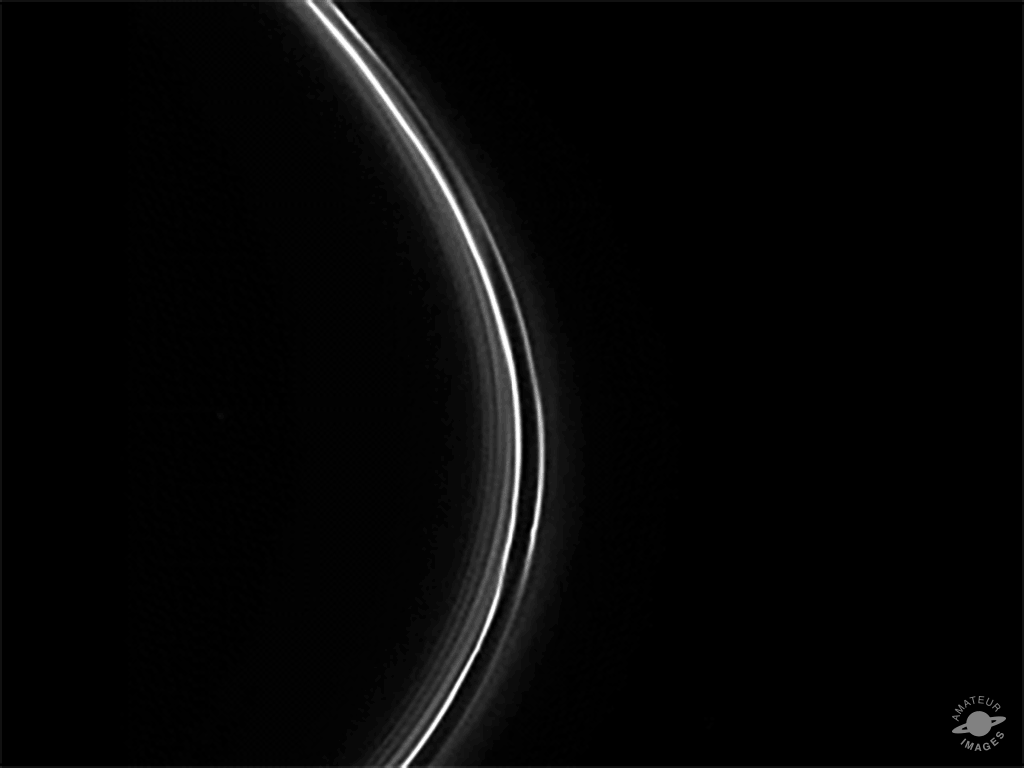 Animated image of Saturn's rings in motion.