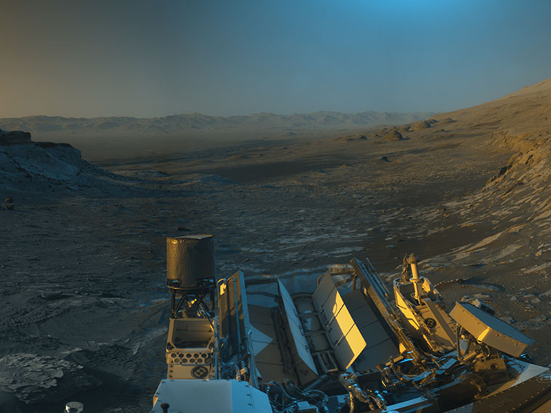 Image of Mars taken by Curiosity rover