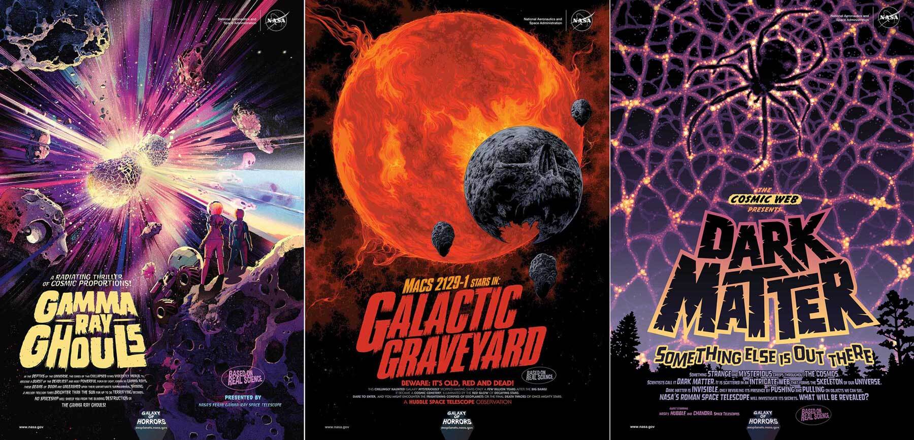 Three new posters based on sci-fi and horror movie ads of the past.