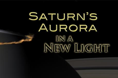 Artist's rendition of Saturn's aurora
