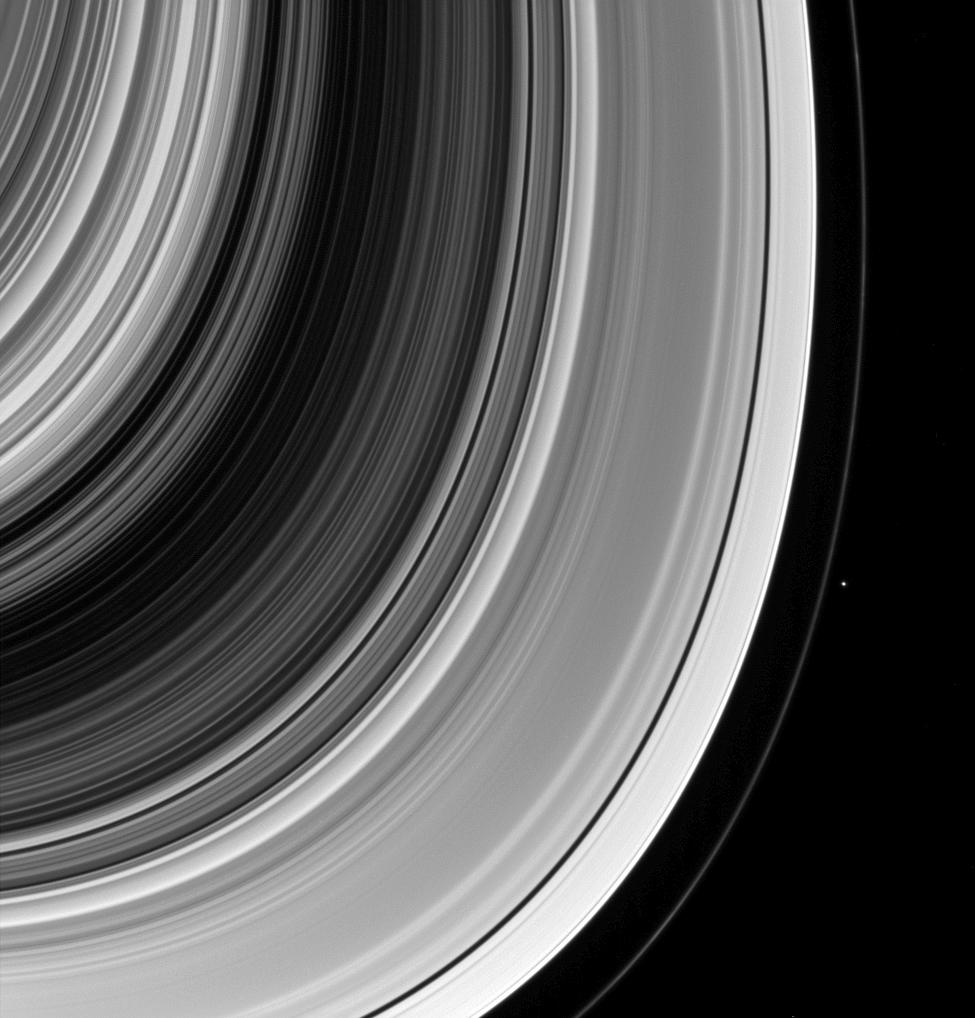 Pandora and Saturn's rings
