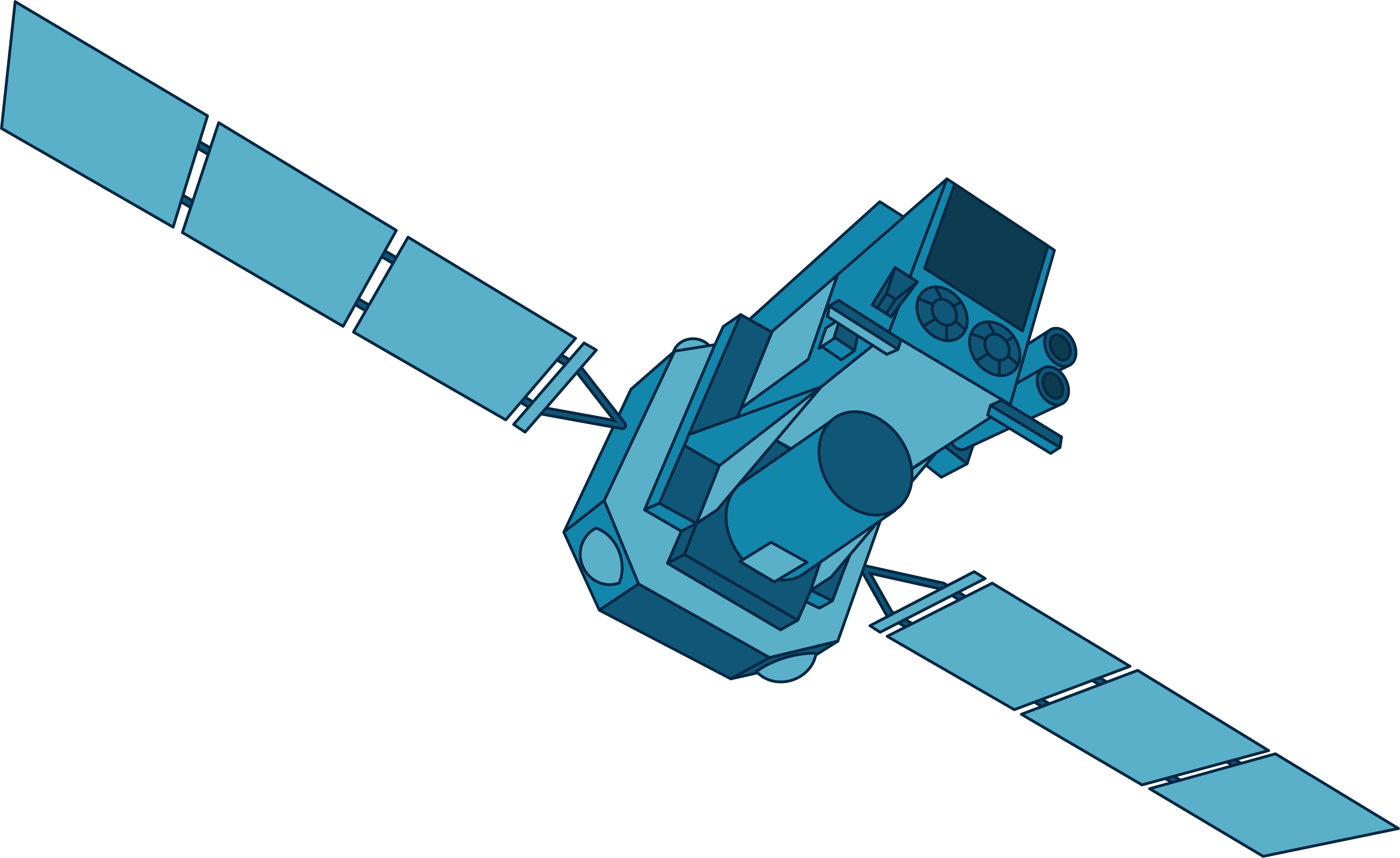 Integral store space telescope