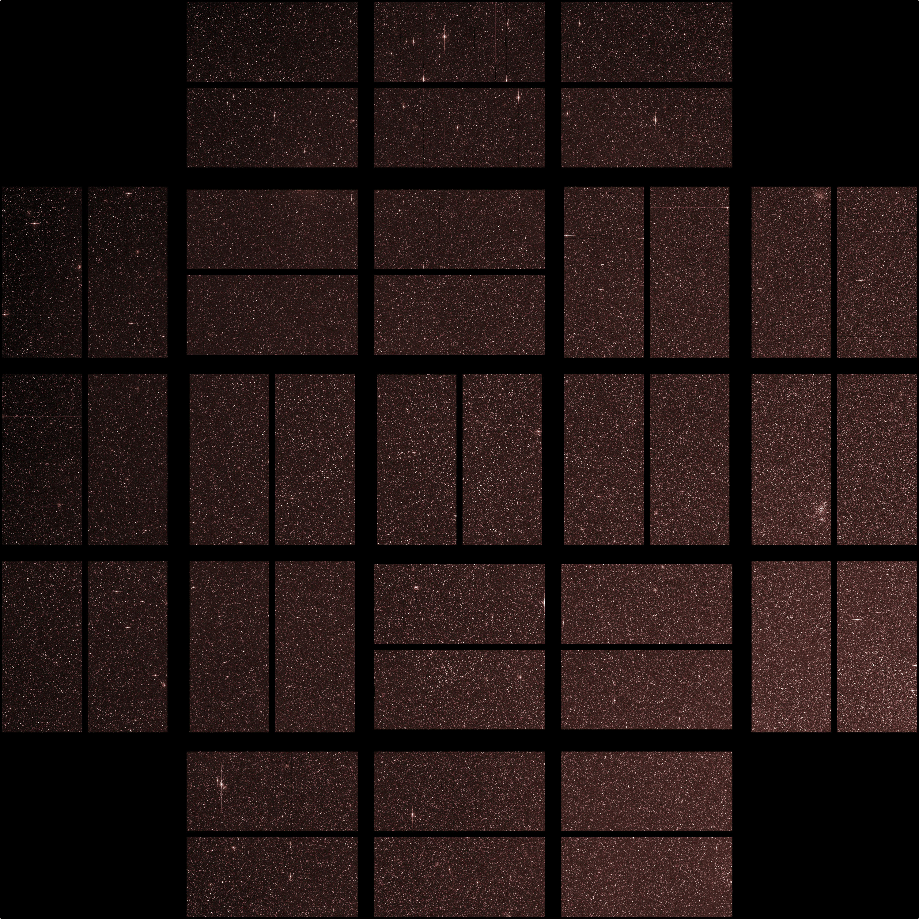 Full Focal Plane Image (First Light for Kepler Photometer)