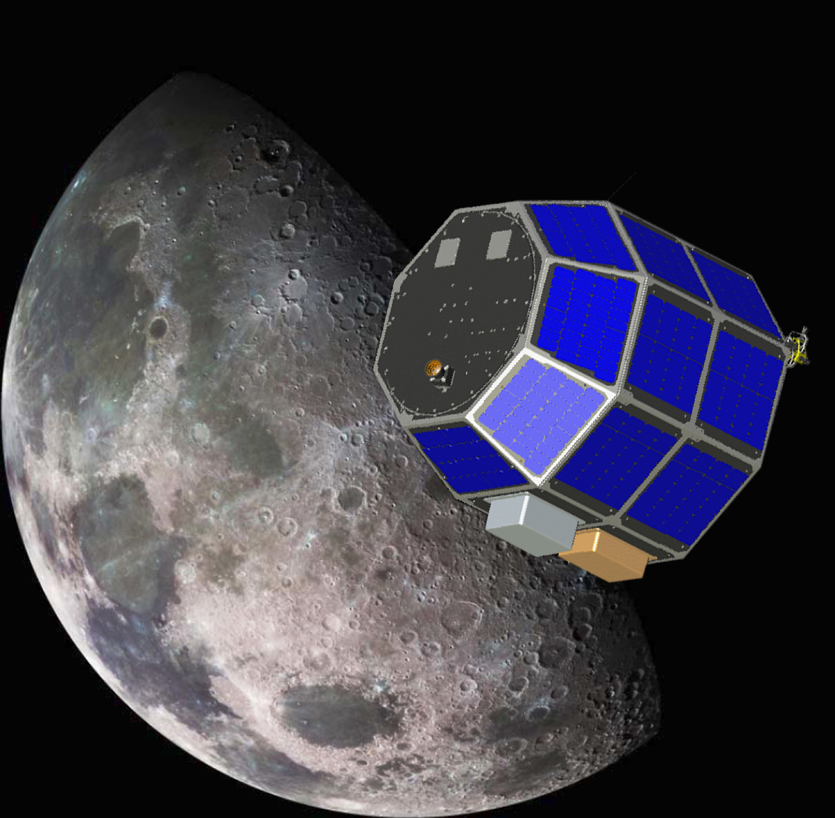 The Lunar Atmosphere and Dust Environment Explorer (LADEE) is designed to study the Moon's thin exosphere and the lunar dust environment.