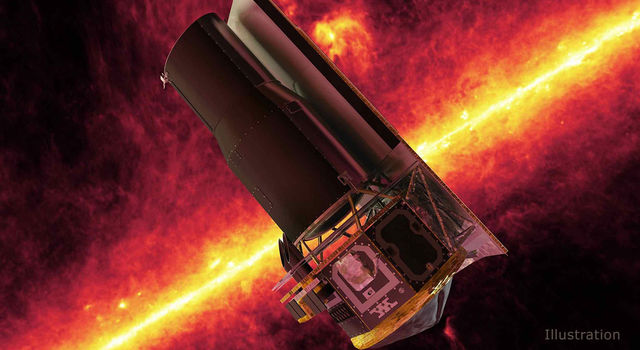 slide 1 - SST and the Milky Way, an Artist's Concept