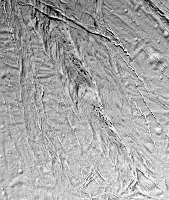 "Smooth plains" on the surface of Saturn's moon Enceladus
