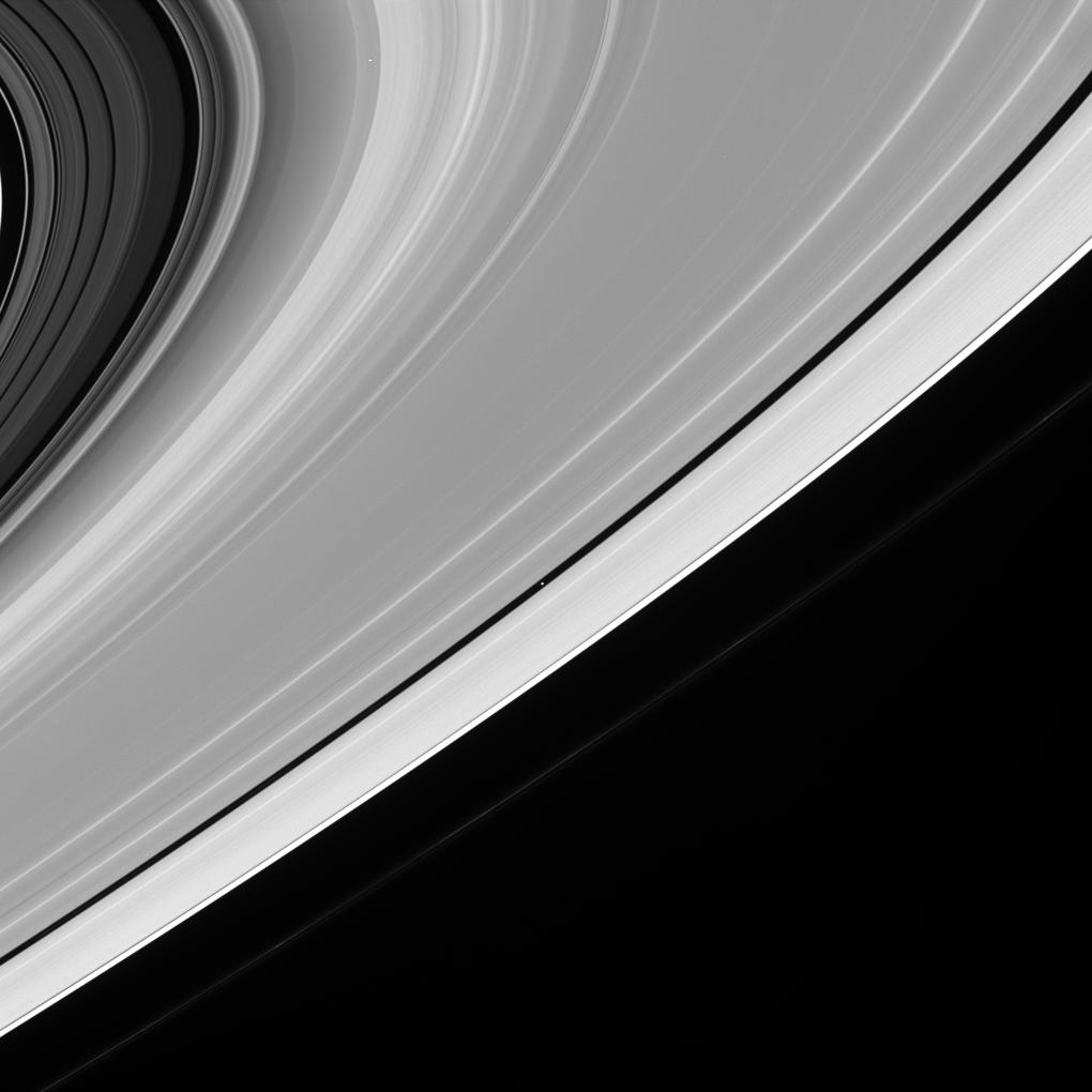 This is an image of Saturn's icy rings