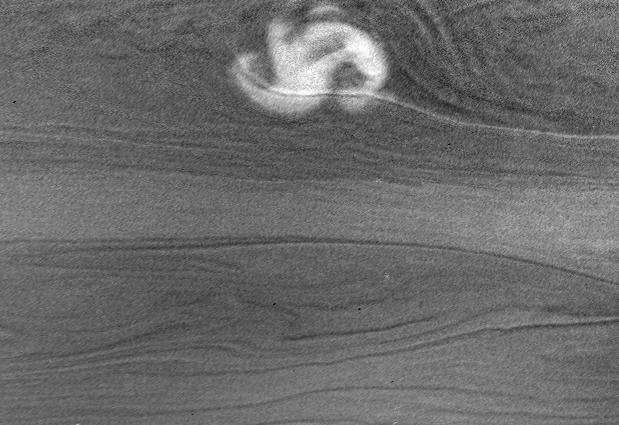 A storm on Saturn