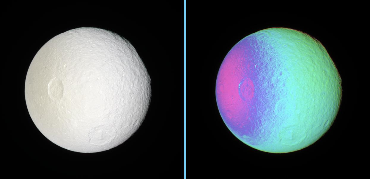 Two views of Tethys