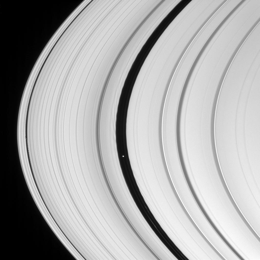 Daphnis and Pan in Saturn's rings