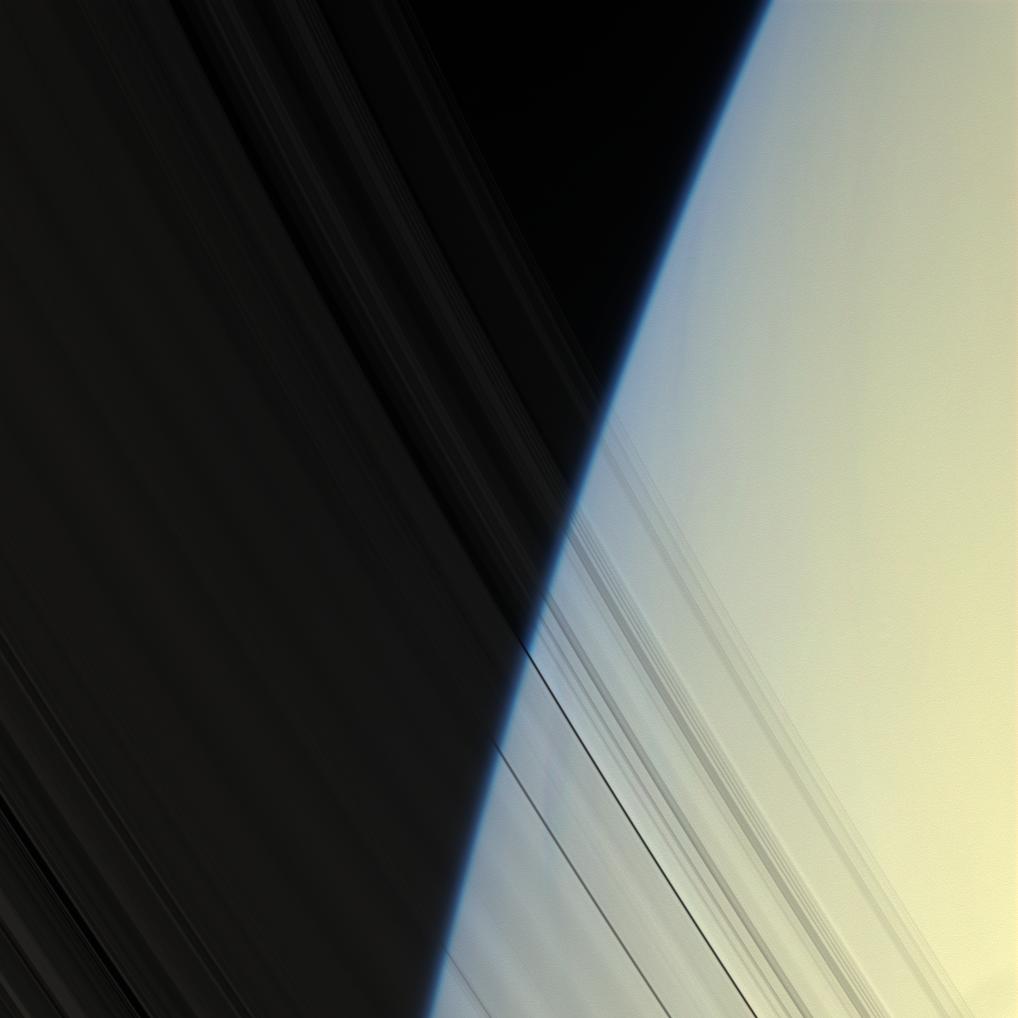Saturn's atmosphere seen through the inner C ring