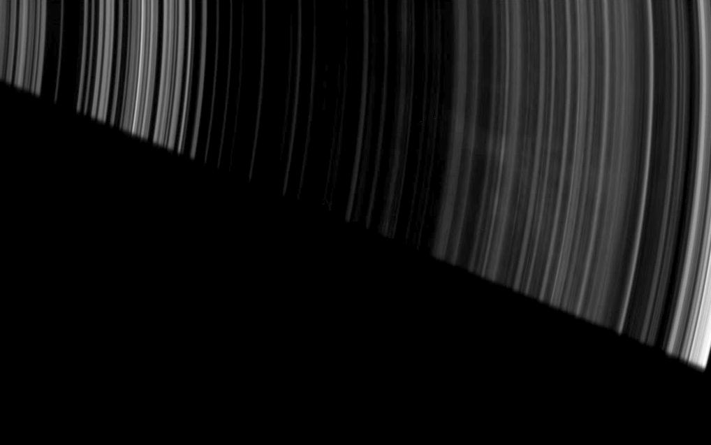 Spokes dapple the dark side of Saturn's A ring