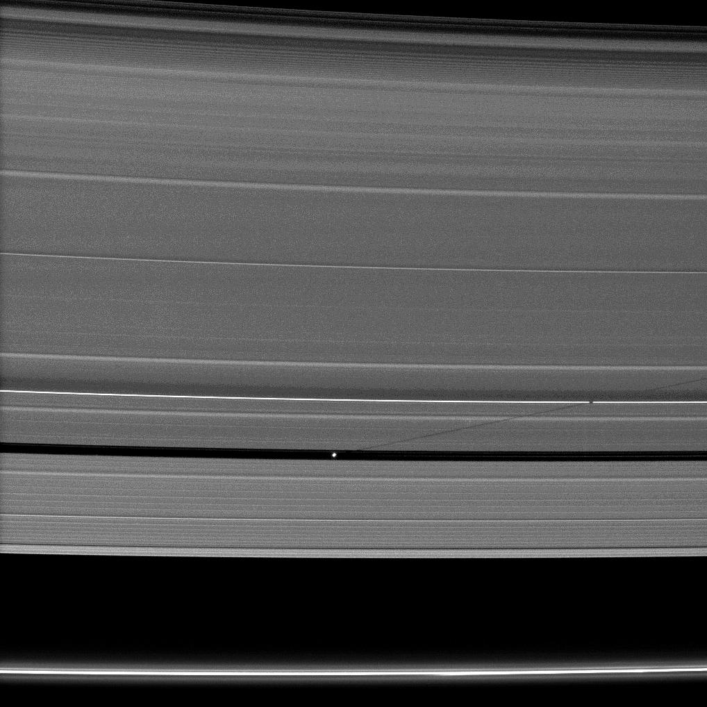 Pan casts a long shadow across the A ring