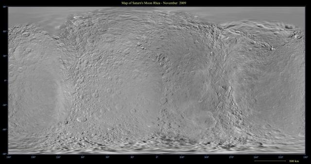 Name List Rhea Map Map of Rhea - November 2009 - NASA Science