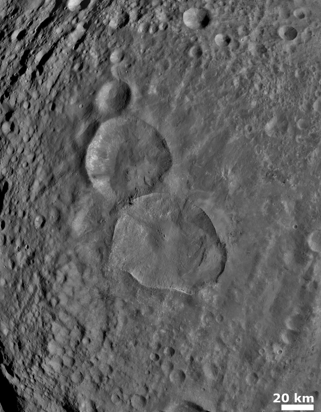 Two Large Young Craters
