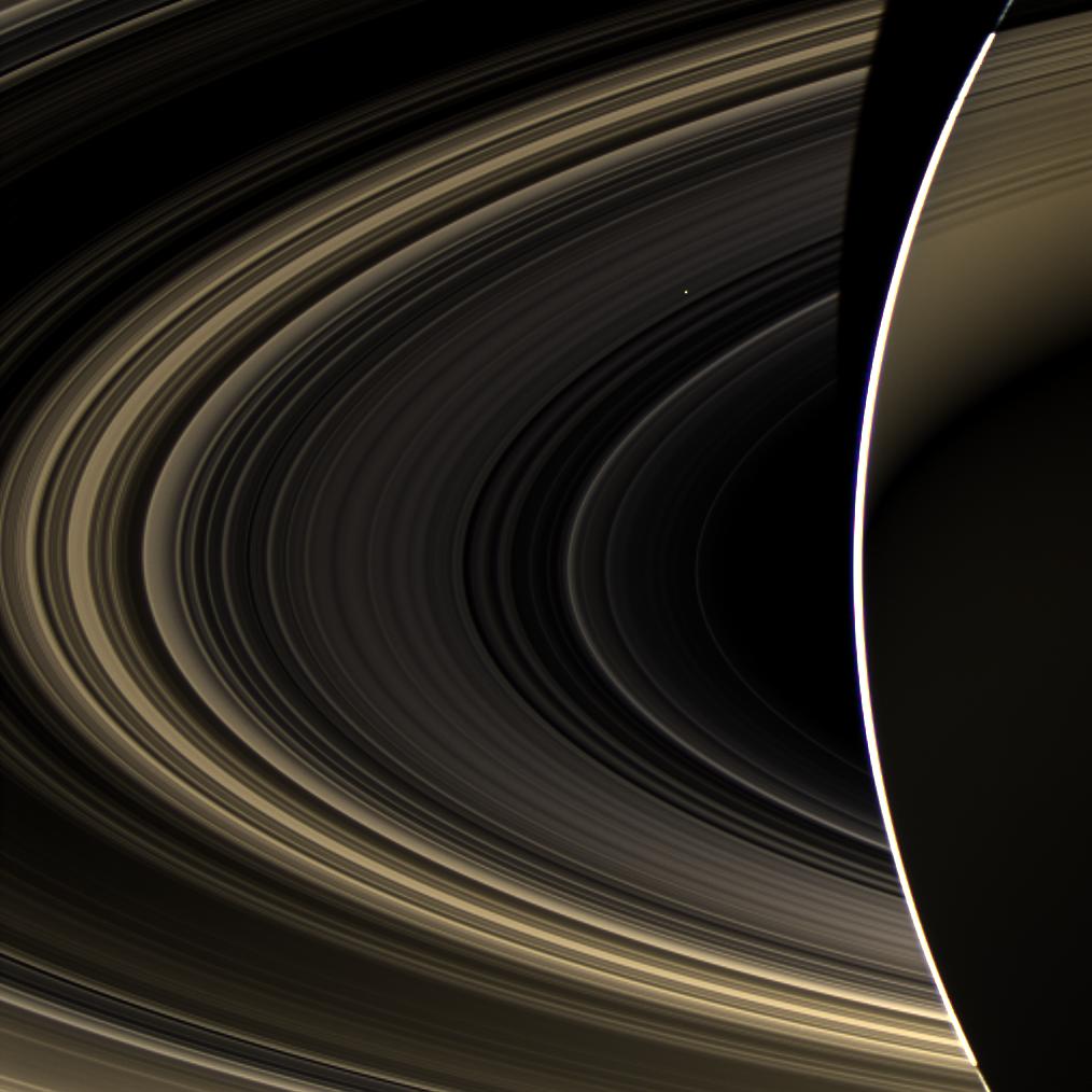 Saturn's rings and Venus