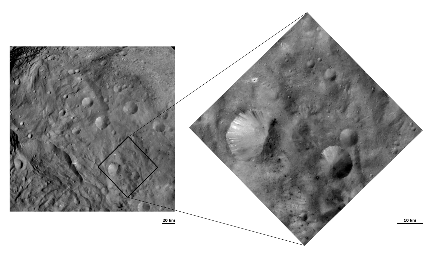 Unusual Craters on Vesta III