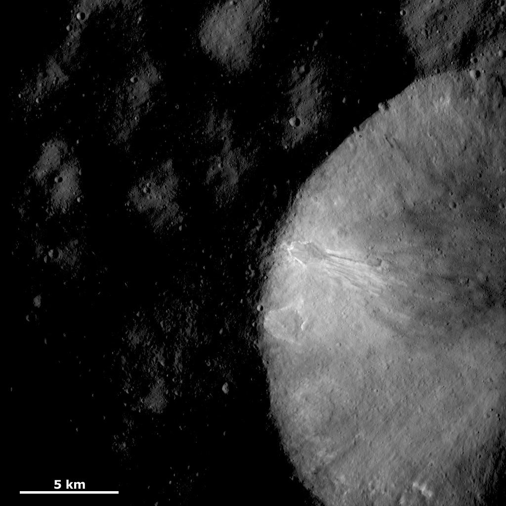 Crater Wall with Sinuous Features