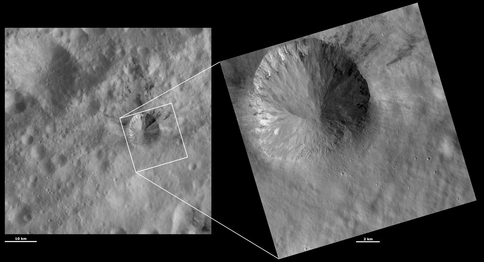 HAMO and LAMO Images of Rubria Crater