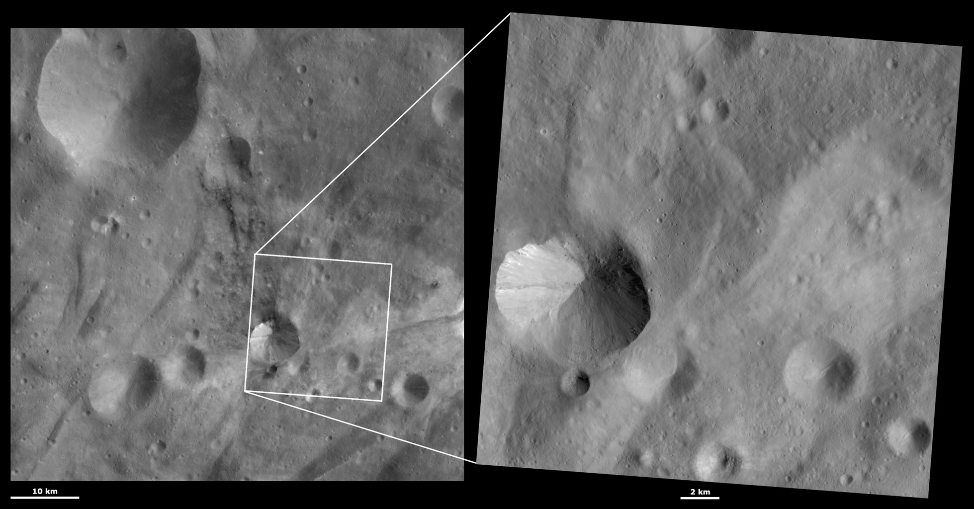 HAMO and LAMO Images of Sossia Crater