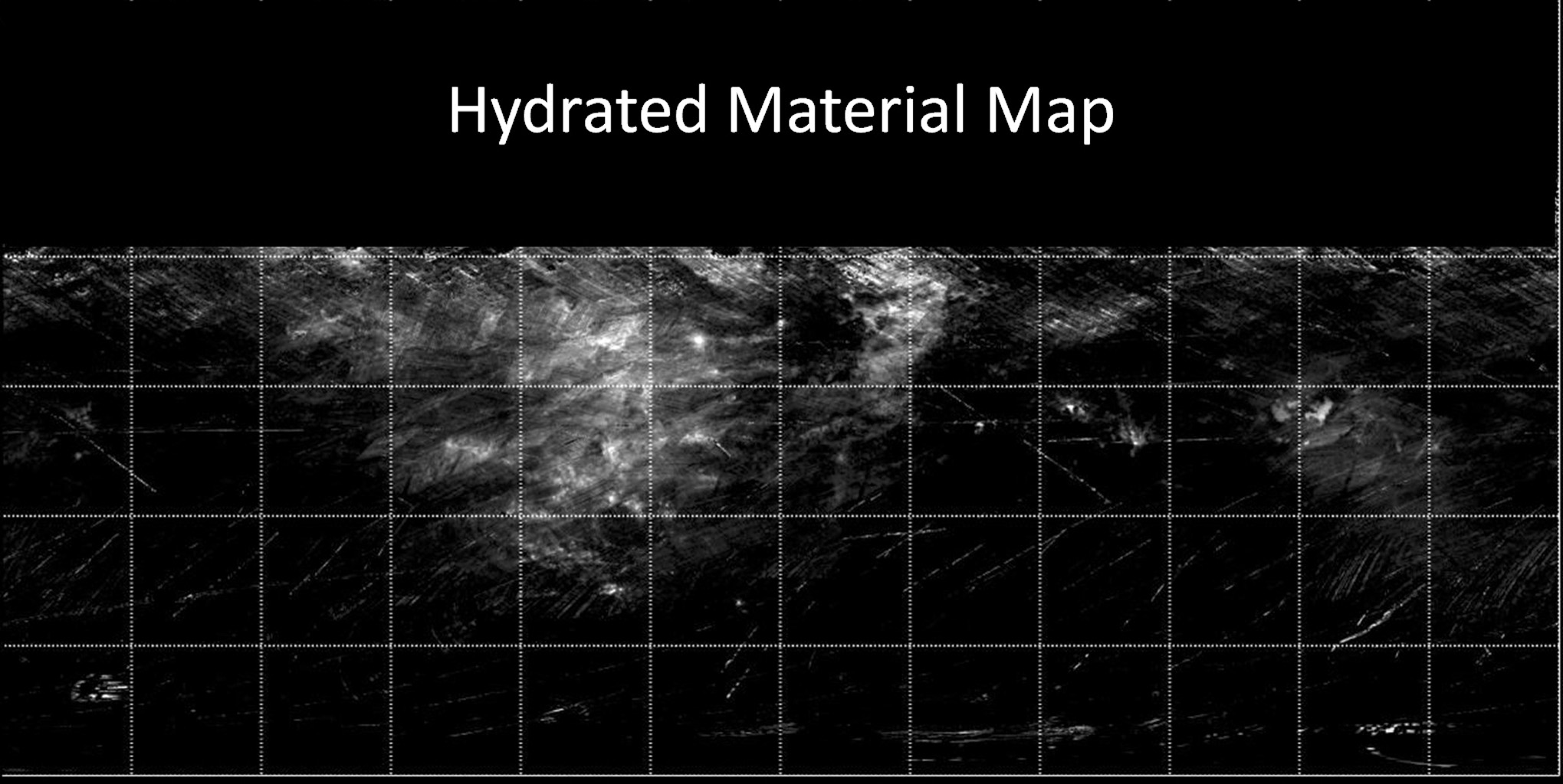 Map of Hydrated Minerals on Vesta