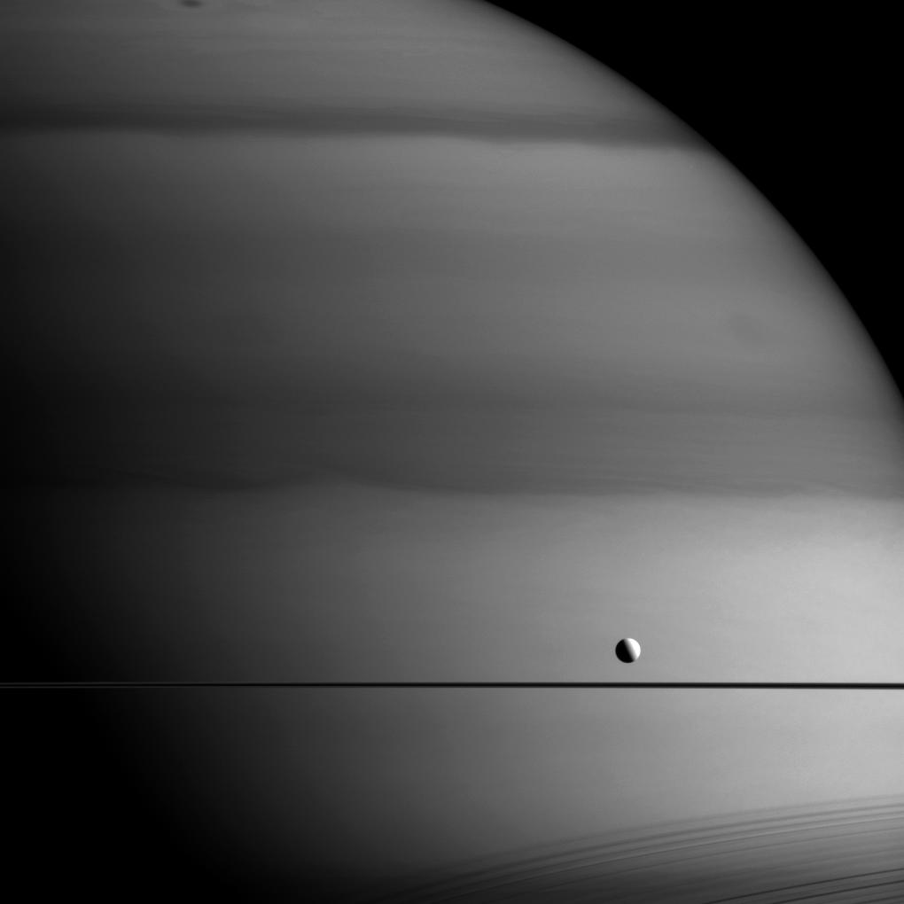 Dione and Saturn