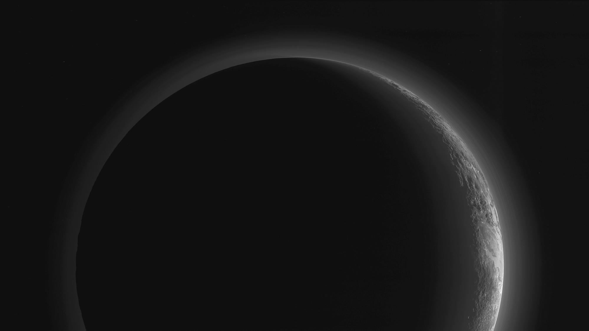 In September, the New Horizons team released a stunning but incomplete image of Pluto's crescent.