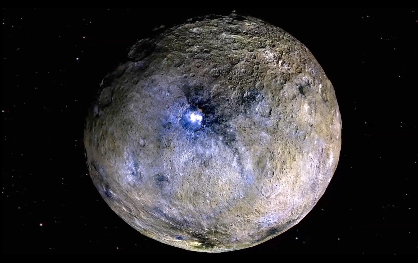 An image of the dwarf planet Ceres