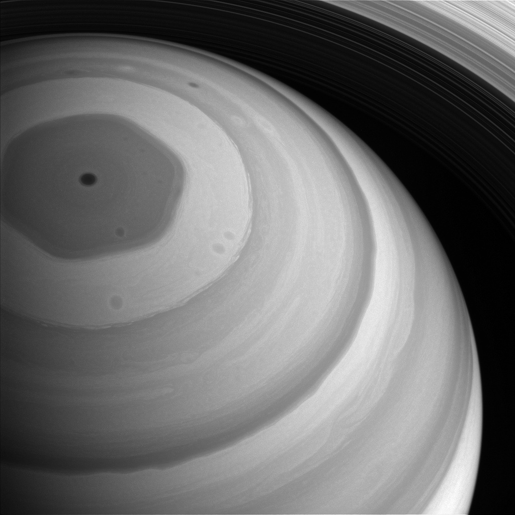 Saturn's north pole