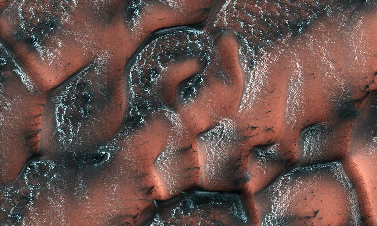 It is spring in the Northern hemisphere when NASA's Mars Reconnaissance Orbiter took this image.