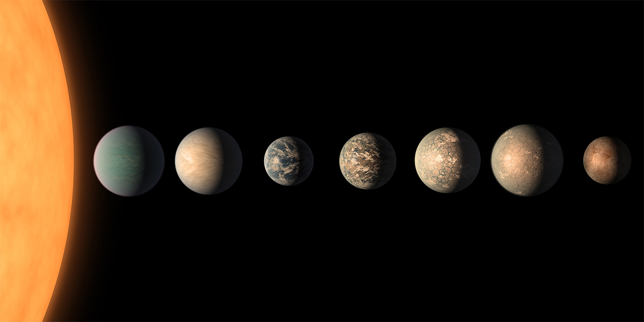 New illustration of the TRAPPIST-1 system.