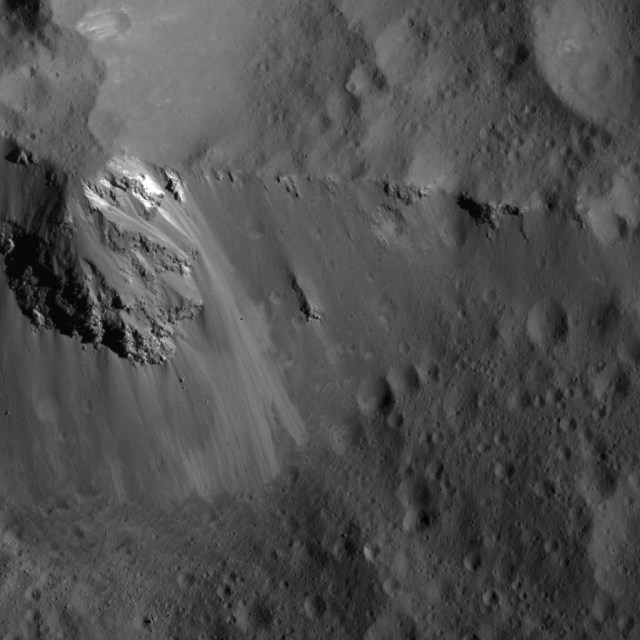 Large Block Along the Ridge of Urvara Crater - NASA Science