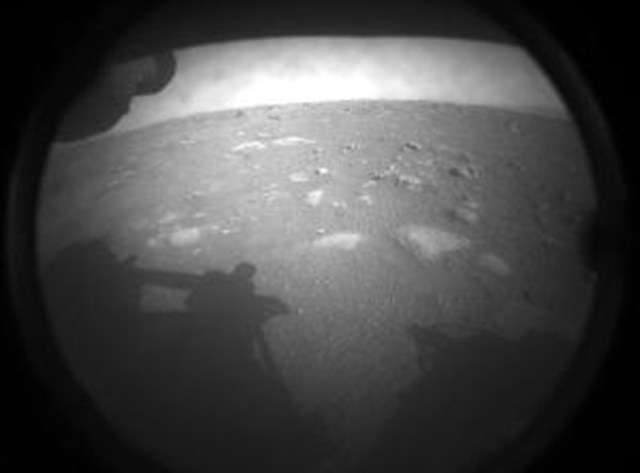 
			Perseverance Rover's First Image from Mars - NASA Science			