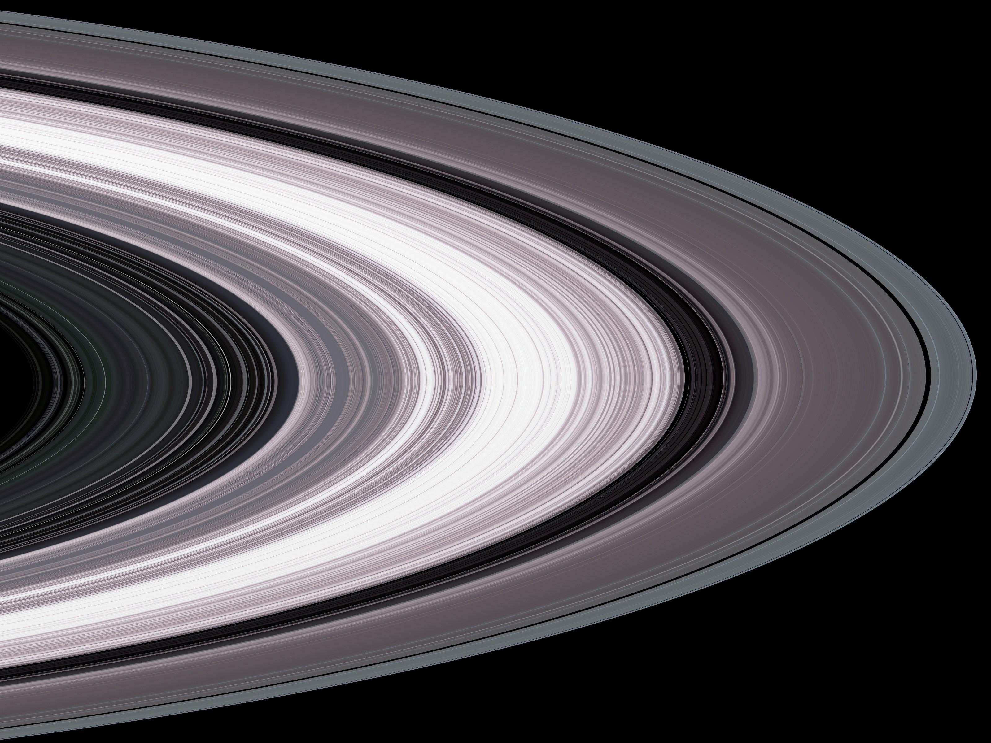 Saturn ring particles